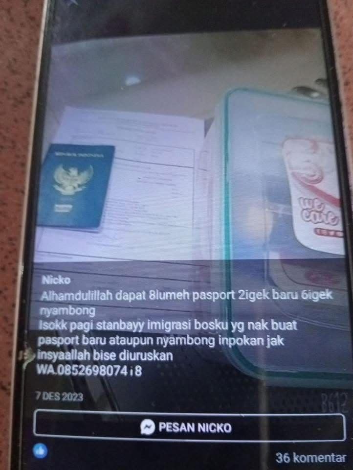 bukti-postingan-nicko