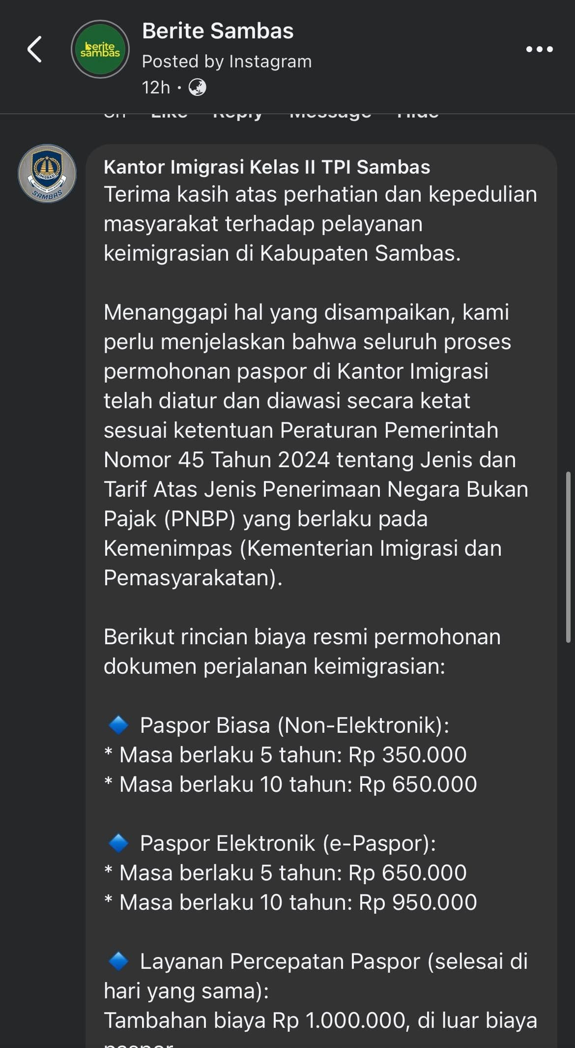 komentar-kantor-imigrasi-sambas