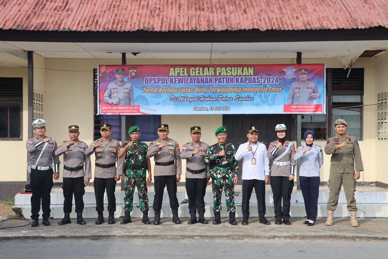 Polres Sambas Gelar Operasi Patuh Kapuas 2024 untuk Tingkatkan Kepatuhan Berlalu Lintas